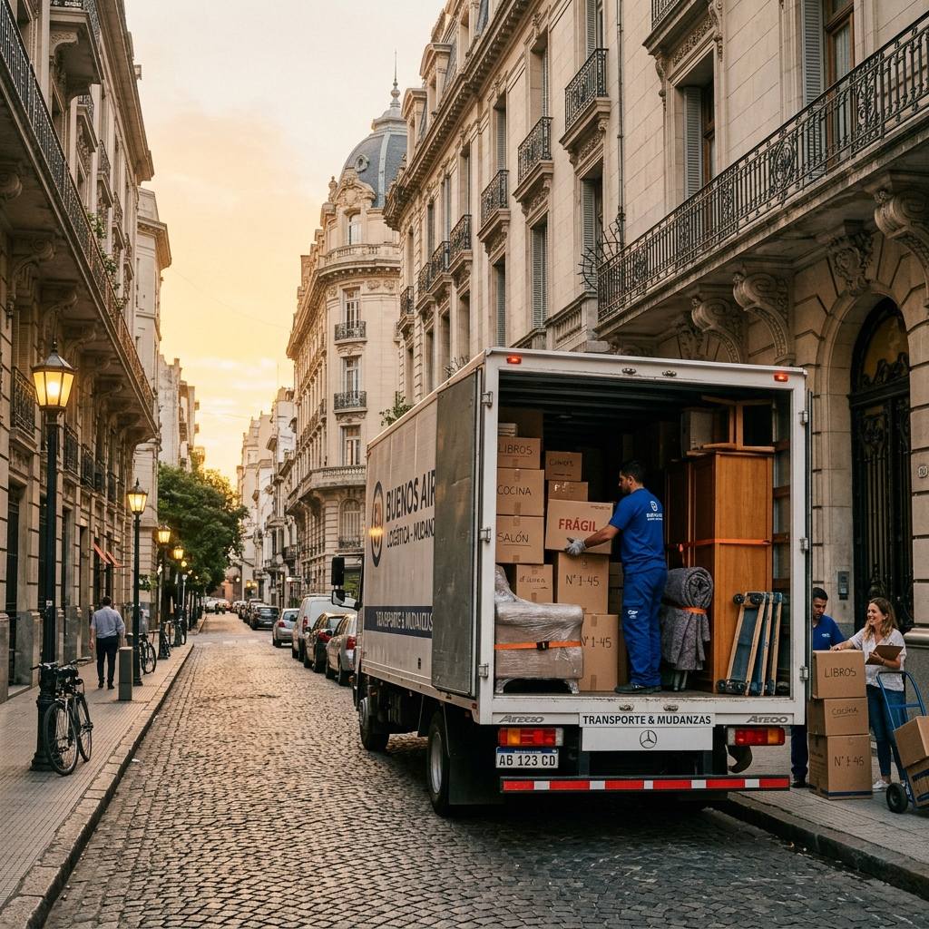 Mudanza completa con camión en Capital Federal