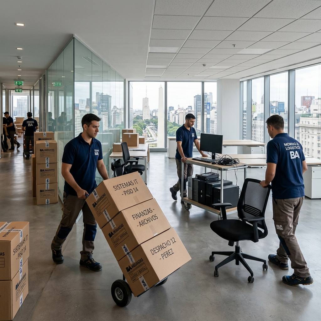 Mudanza de oficinas corporativas en Microcentro